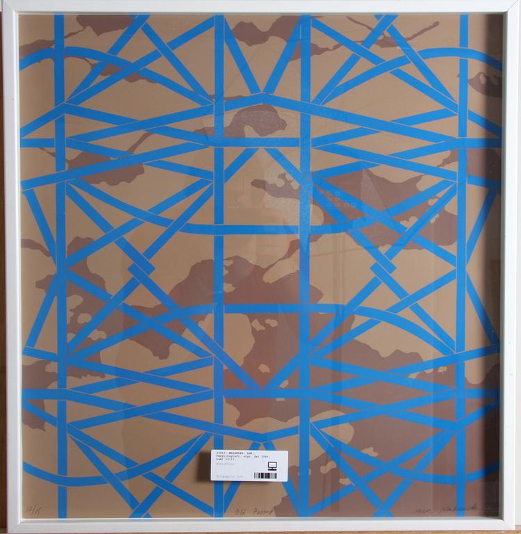 MAKANDER, ANN. Färglitografi, sign, dat 1985, numr 12/15.