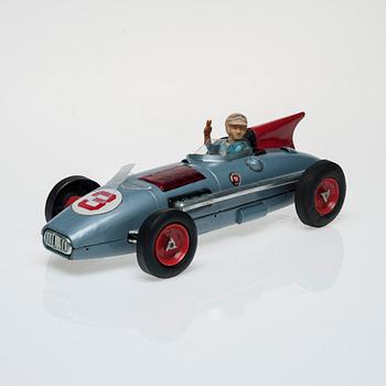 RACERBIL, plåt, "Indianapolis 500 r 61". Trol. Japan 1950-tal.