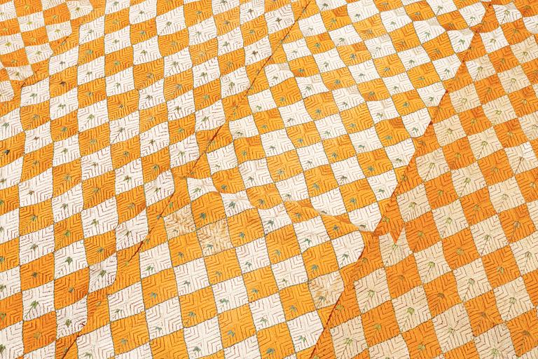 Indian Phulkari Wedding Textile, Silk & Cotton Embroidery, first half of the 20th Century.