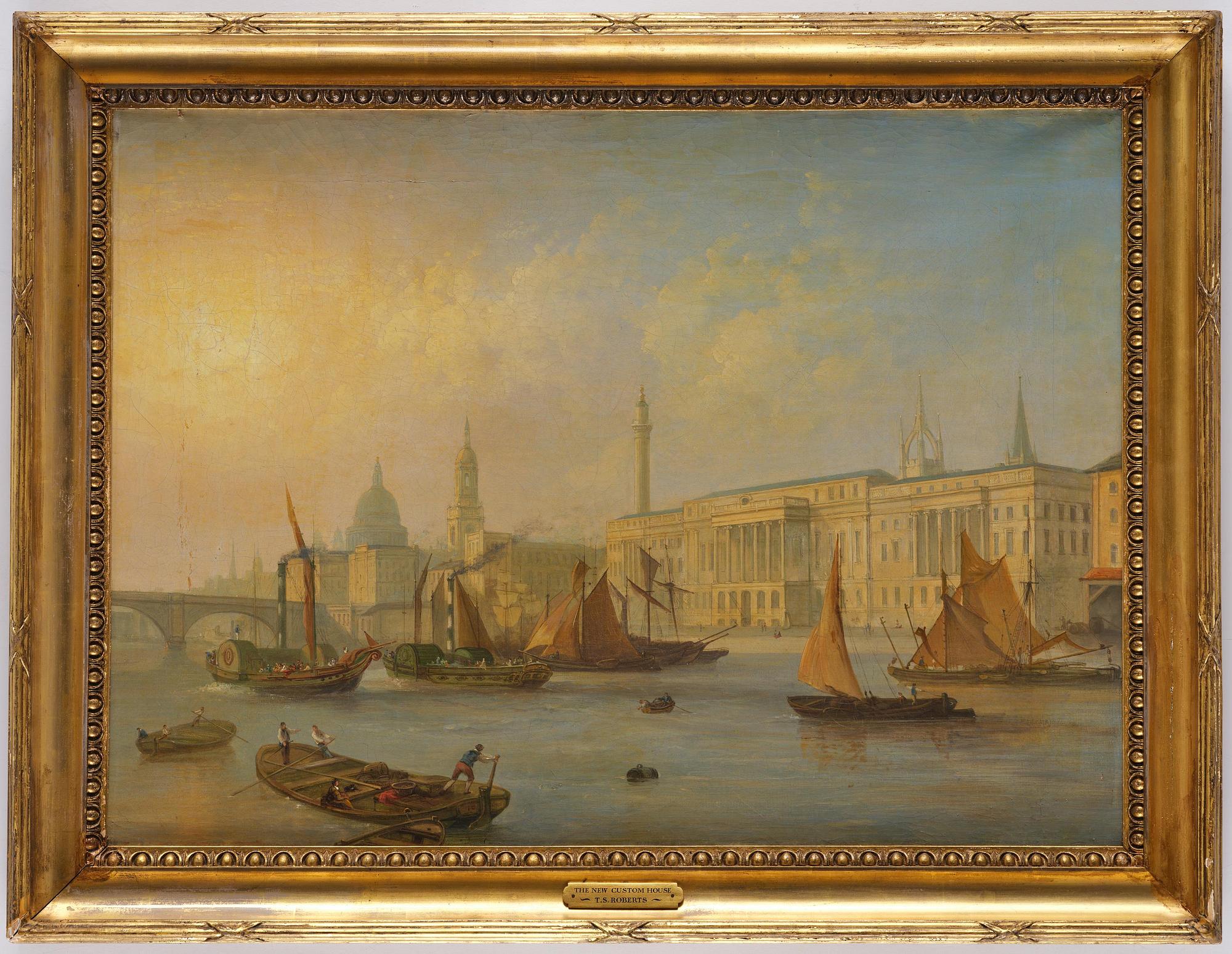 Thomas Sautelle Roberts, attributed to, "The new custom house.".