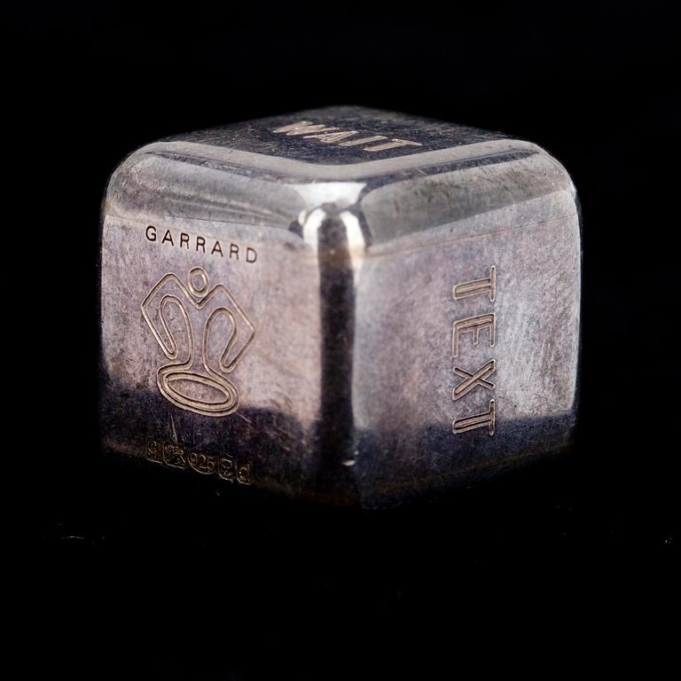 TÄRNING, sterling silver, Garrard, London. Vikt 21,9 g.