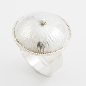 Rosa Taikon, a ring, sterling silver, Stockholm 1987.