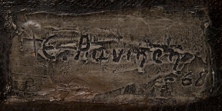 Erkki Auvinen, oil on canvas, signed and dated -68.