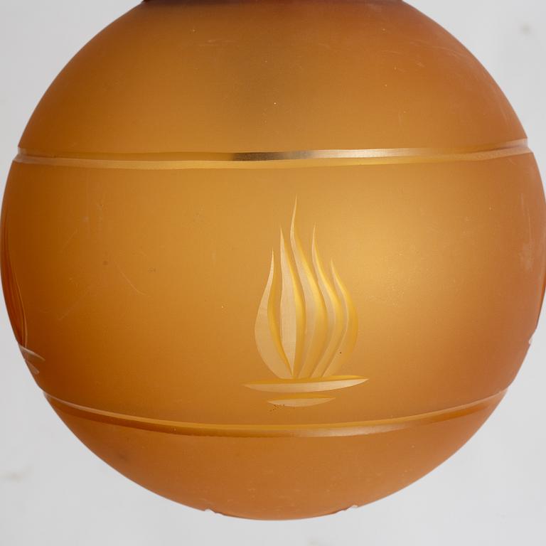 Kosta, attributed to, a ceiling lamp, 1930s.