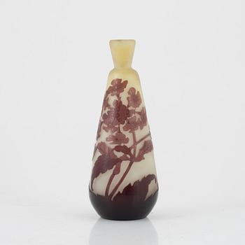 Emile Gallé, a cameo glass vase, Nancy France, Art Nouveau.