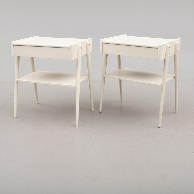 SÄNGBORD, 1 par, AB Carlström & CO Möbelfabrik, 1900-talets mitt.