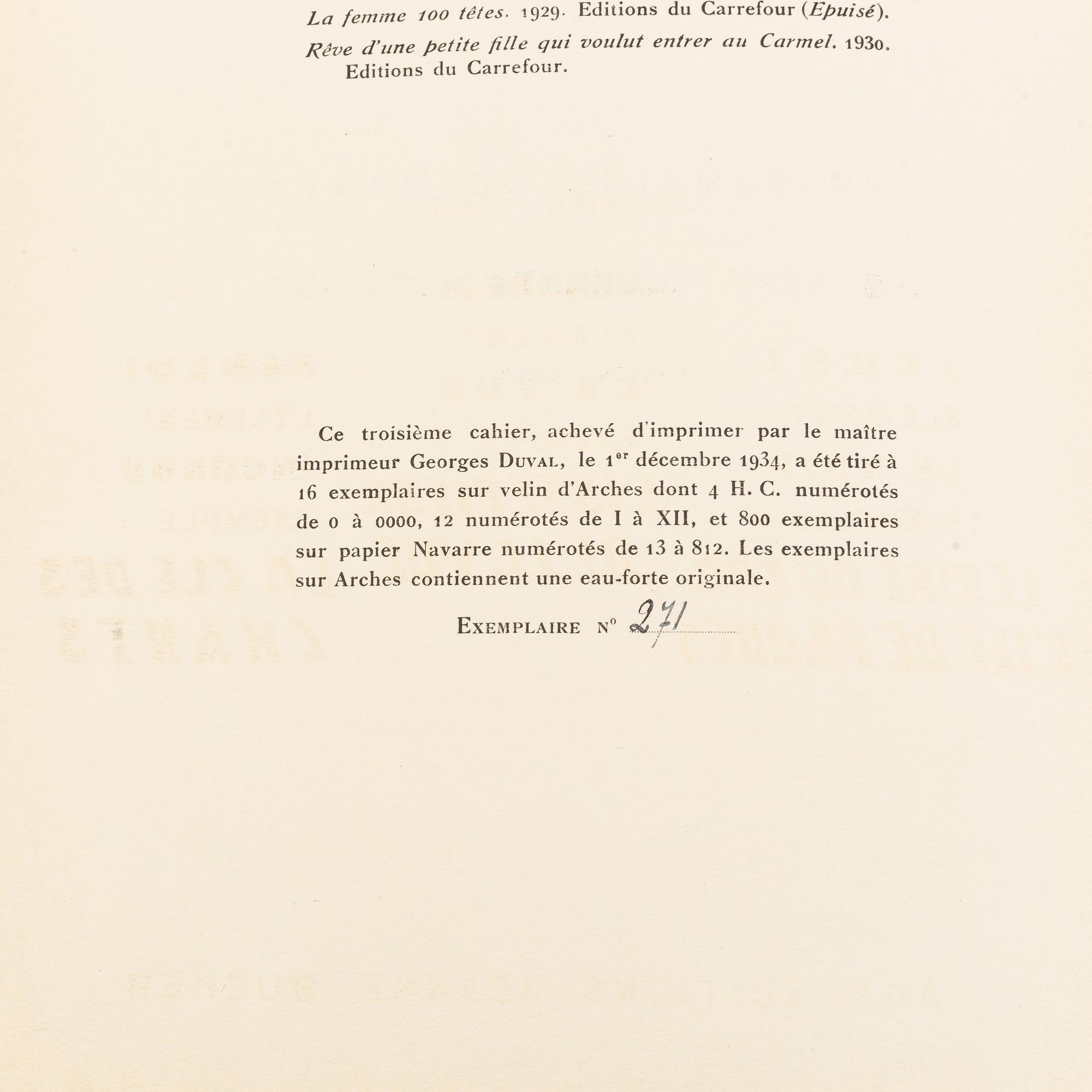 Max Ernst, "Une Semaine de Bonté ou Les Sept éléments capitaux, 1934.