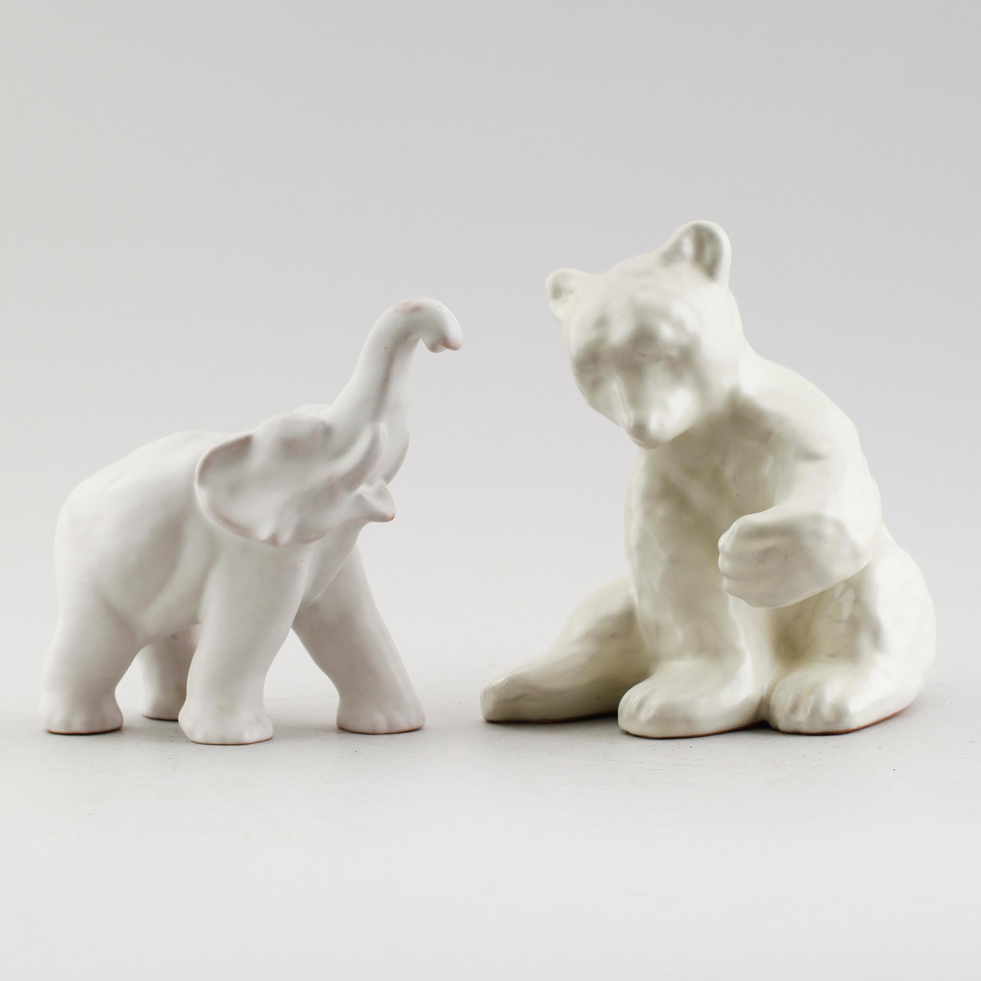 FIGURER, 2 st, keramik, Upsala-Ekeby.