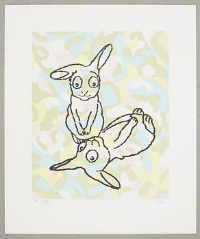 MARIANNE LINDBERG DE GEER, a litograph in color, signed and numbered 91/150.