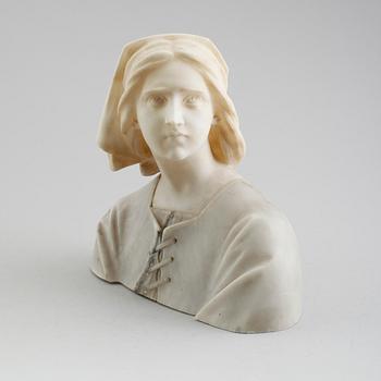 SKULPTUR, alabaster, Italien, 1900-tal.