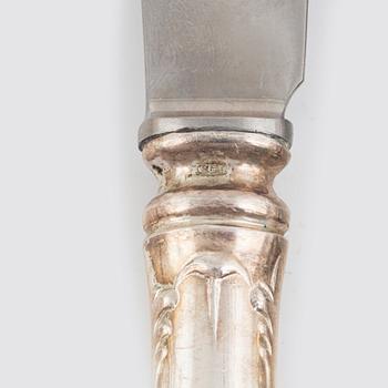 A 46-piece Swedish silver cutlery, model 'Prins Albert', including CG Hallberg, Stockholm 1949.