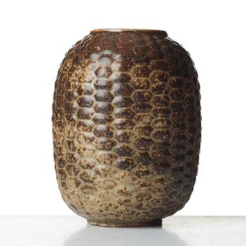 Axel Salto, a "Sung glaze budding style" stoneware vase, Royal Copenhagen, Denmark 1956.