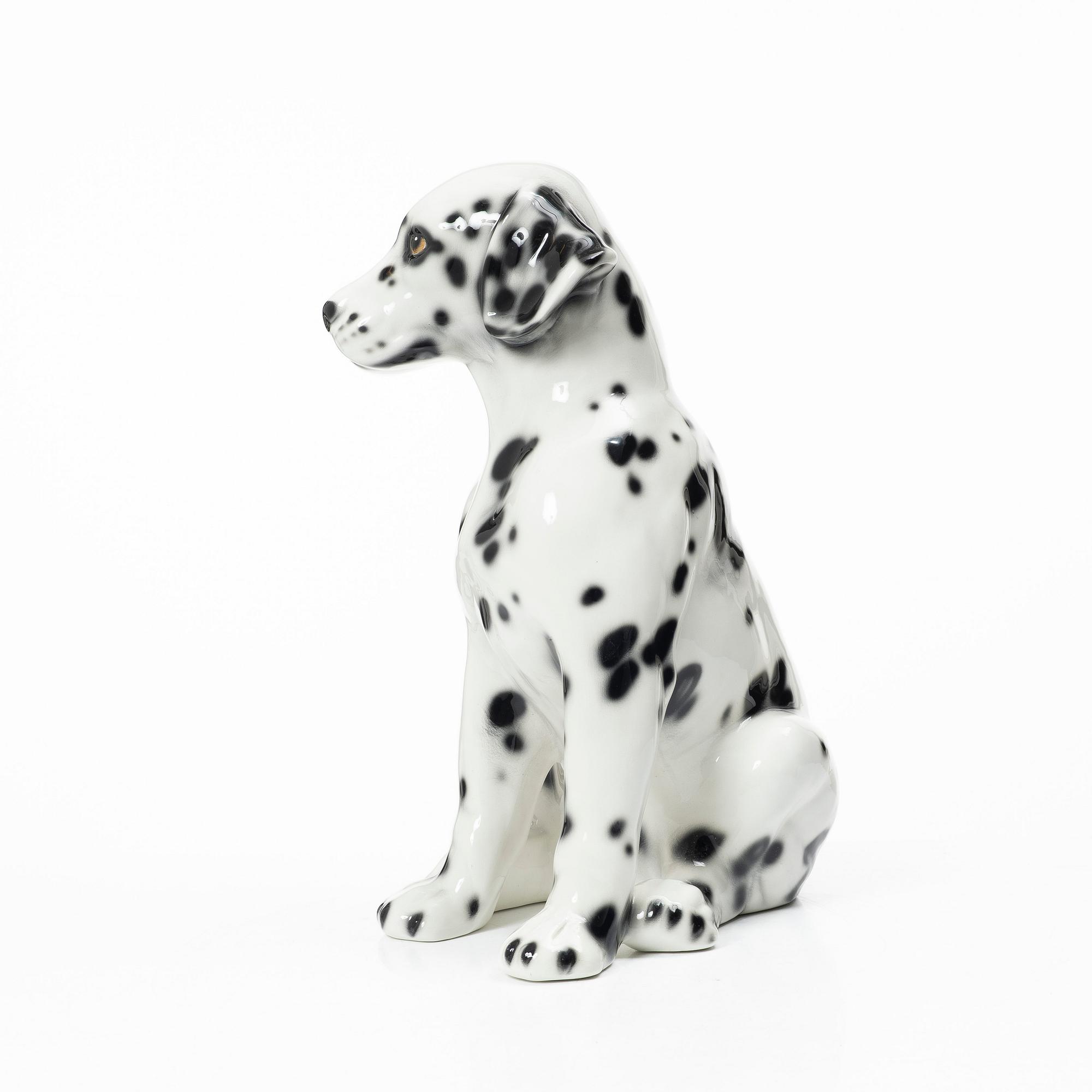 Sculpture, Dalmatian dog, Italy, late 20th century.