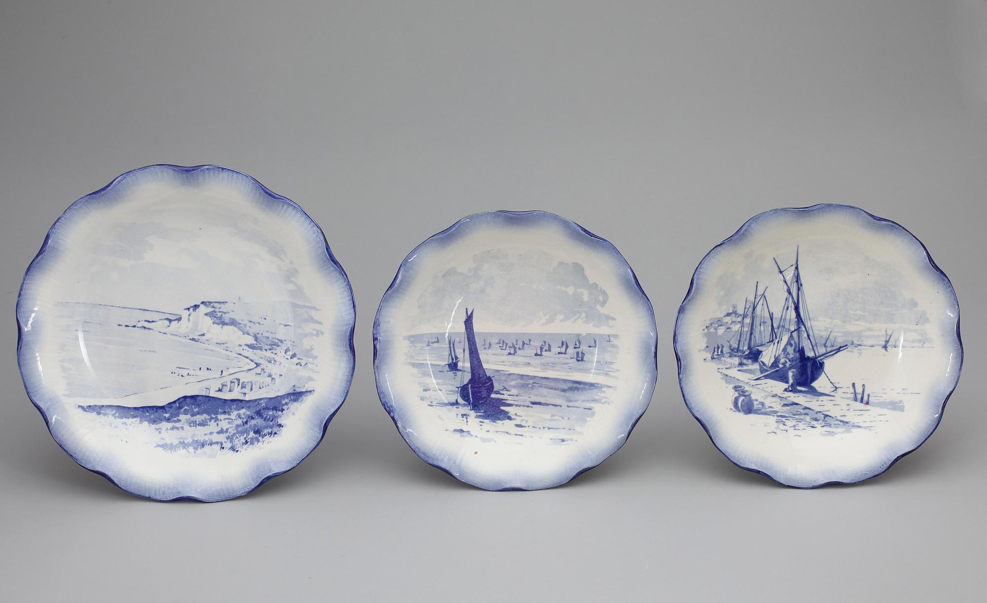 MATSERVIS, 57 delar, "Terre de fer Vermont feres", Paris, omkring 1900.