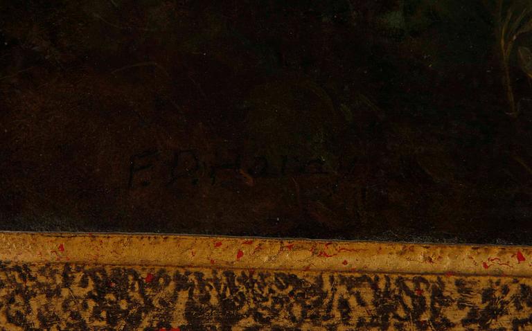 FREDERICK DANIEL HARDY, tillskriven, olja på duk, sign. 1800-tal.