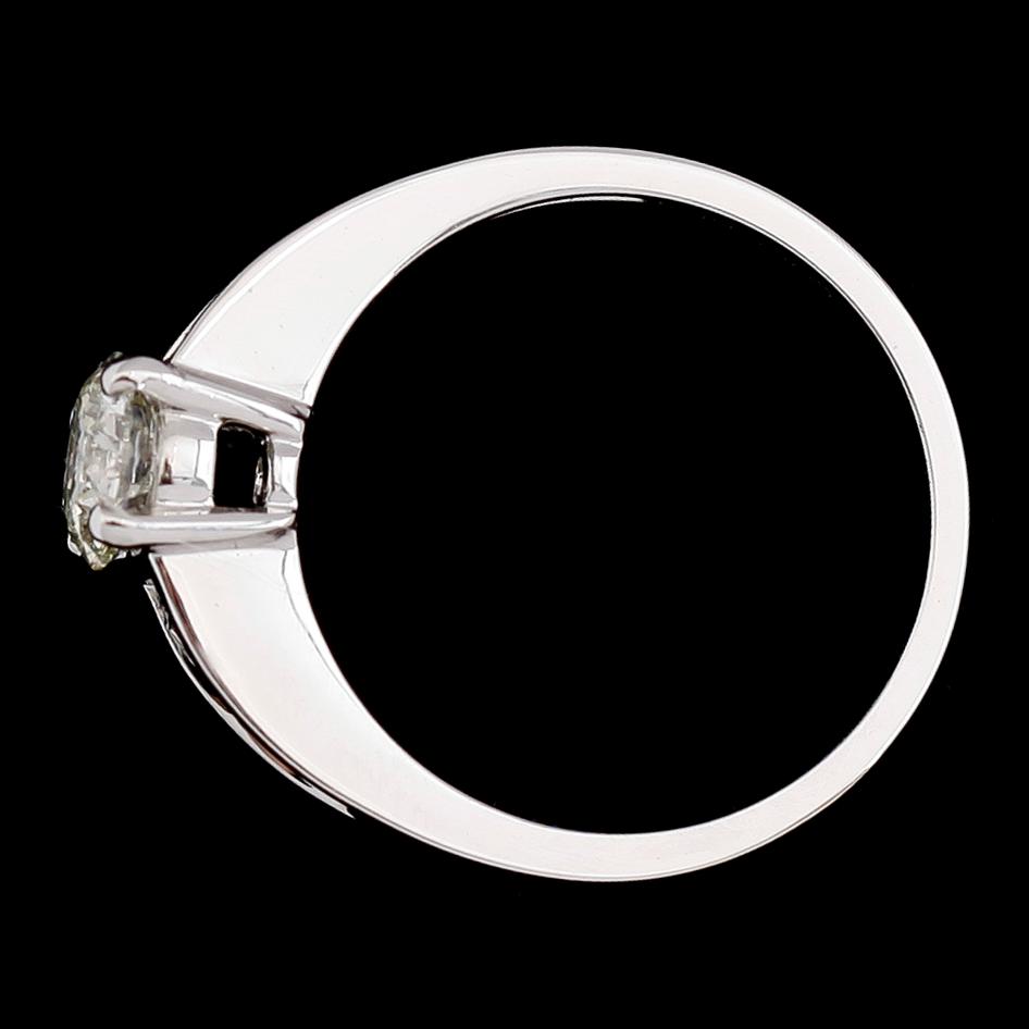 RING, 18 k vitguld, briljantslipade diamanter tot ca 0.87 ct.