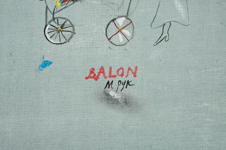 MADELEINE PYK, olja på duk, signerad.