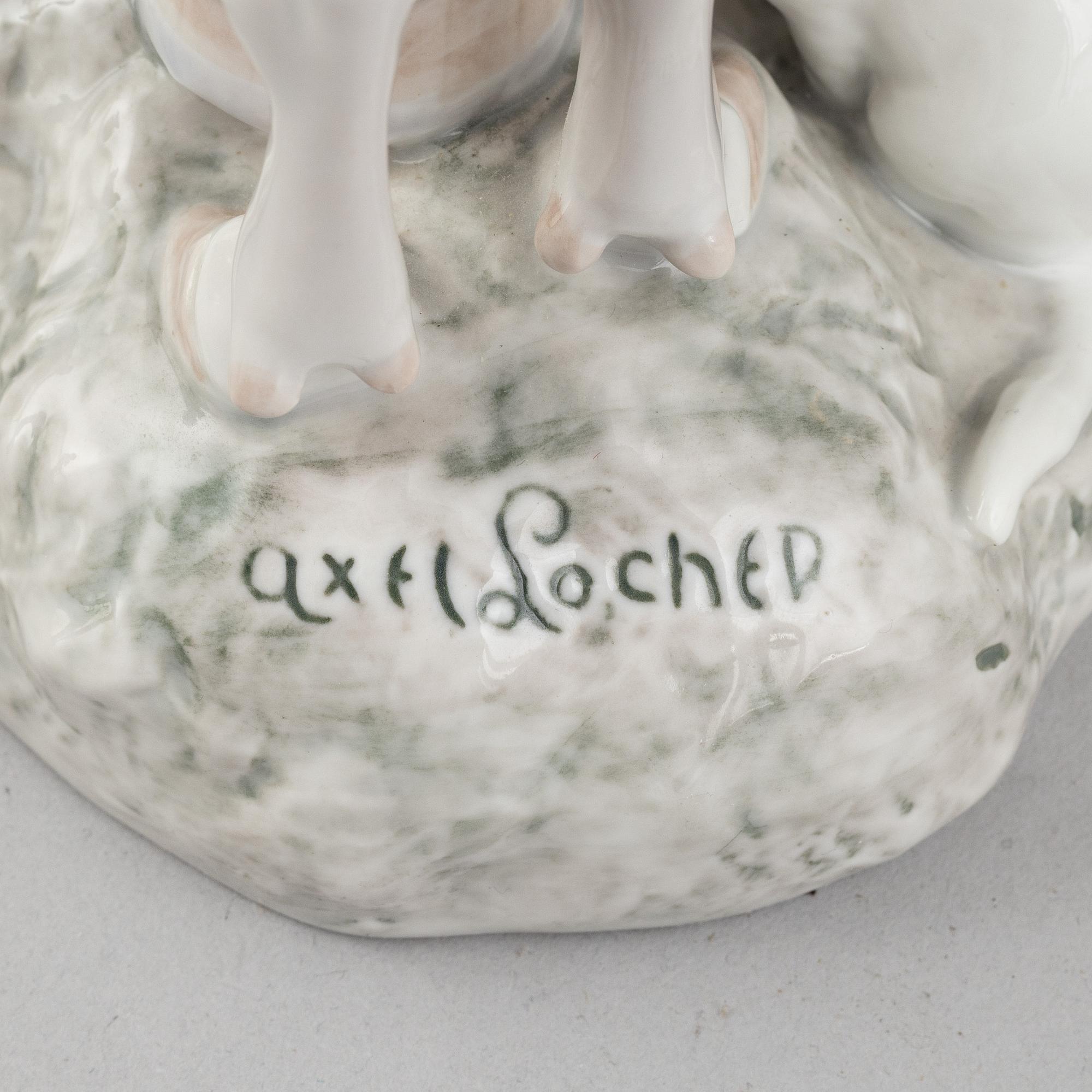 A set of four porcelain figurines, Bing & Grøndahl and Royal Copenhagen, Denmark.