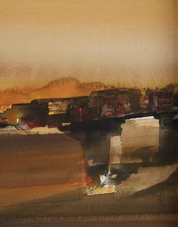Lars Lerin, "Agadir, kväll".