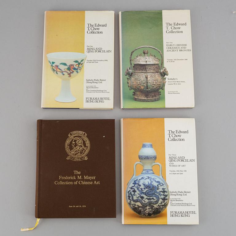 Three books, about Edward T Choe and Meyer collection.