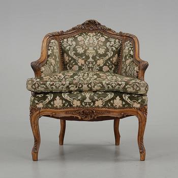 FÅTÖLJ, Louis XVI-stil, 1800-tal.