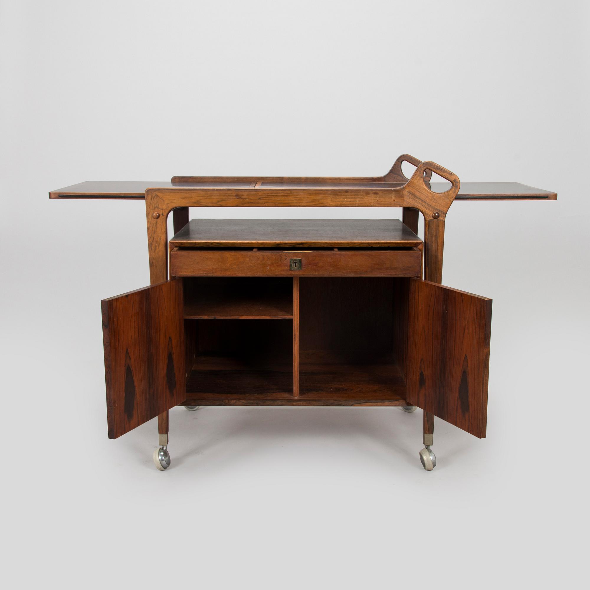 Johannes Andersen, serveringsvagn, Dyrlund Smith , Danmark, 1900-talets mitt.