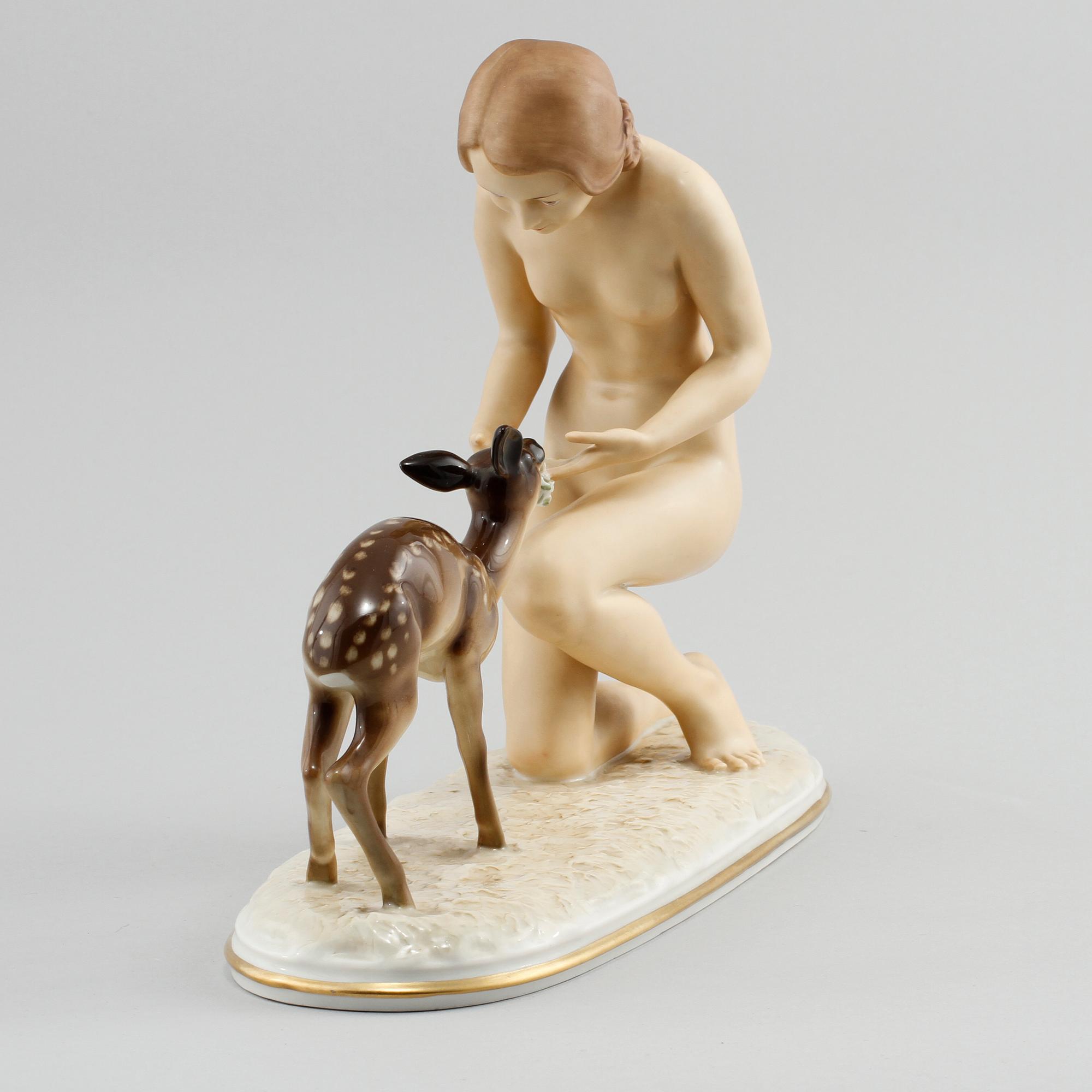 FIGURIN, porslin, Carl Werner, Hutschenreuther, 1900-talets första hälft.