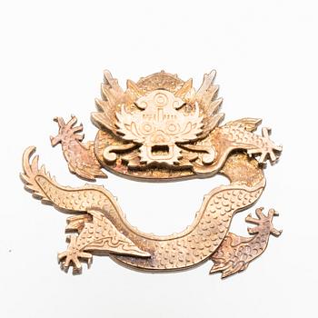 Wiwen Nilsson, gilt sterling silver brooch, Lund 1975.