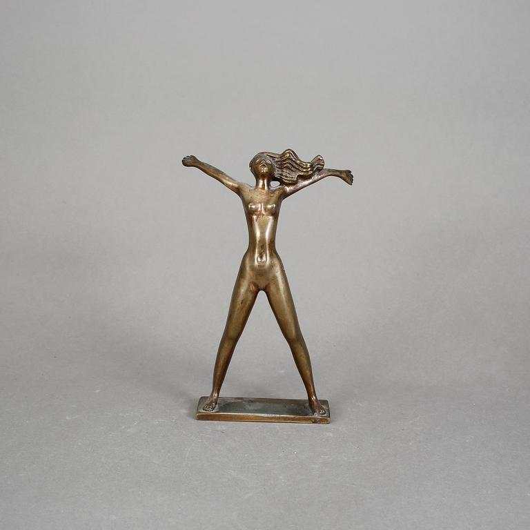 STIG BLOMBERG, skulptur, brons.