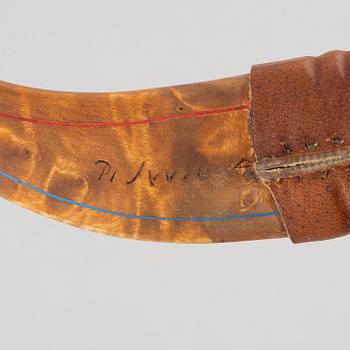 Per Isak Juuso, a reindeer horn knife, Karesuando.