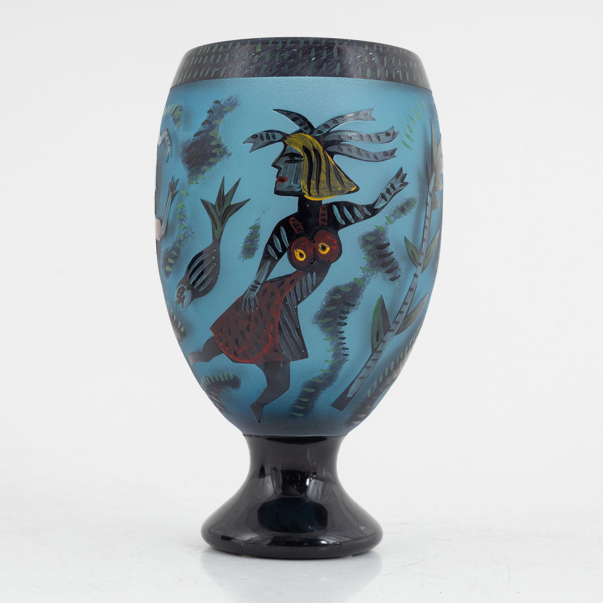 Ulrica Hydman-Vallien, a vase, Unique, Kosta Boda.