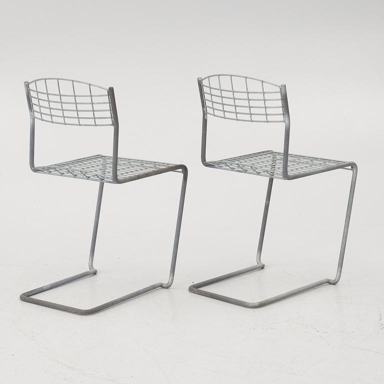 Nils Strinning, a pair of garden chairs and a table, 'High Tech', Grythyttan.