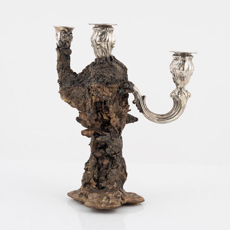 Olle Olls, a candelabra/light object, 2021.