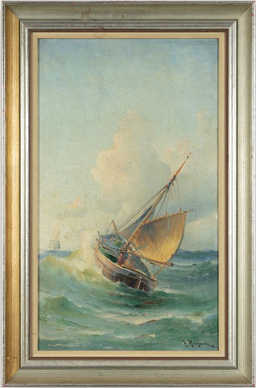 Ludvig Richarde, Boat at Sea.