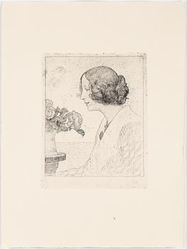 CARL LARSSON, 6 st, gravyrer, Uppsala 1983.