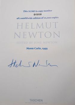 HELMUT NEWTON, bok, "Sumo", Taschen, Monte Carlo 1999, signerad och numrerad 06958/10000.