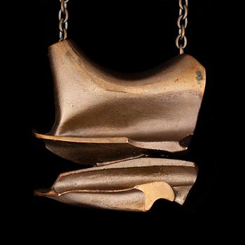 HÄNGSMYCKE / BROSCH, brons, "Daytona", Björn Weckström, Lapponia.