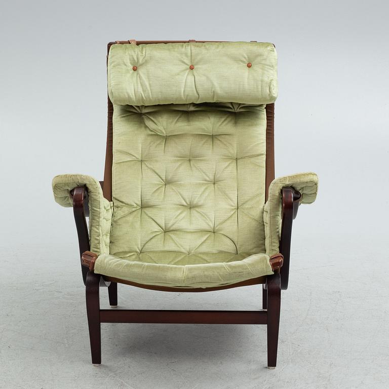 Bruno Mathsson, fåtölj med fotpall, "Pernilla", Dux.