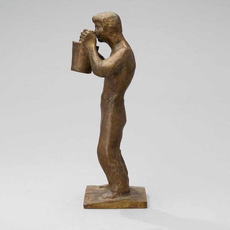 UNO ARO, SCULPTURE, bronze, signed U. Aro.