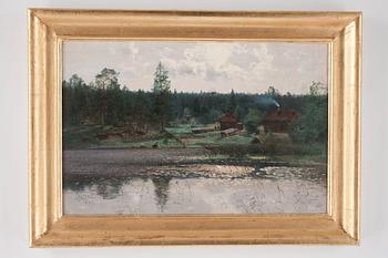 Alfred Thörne, Insjölandskap.