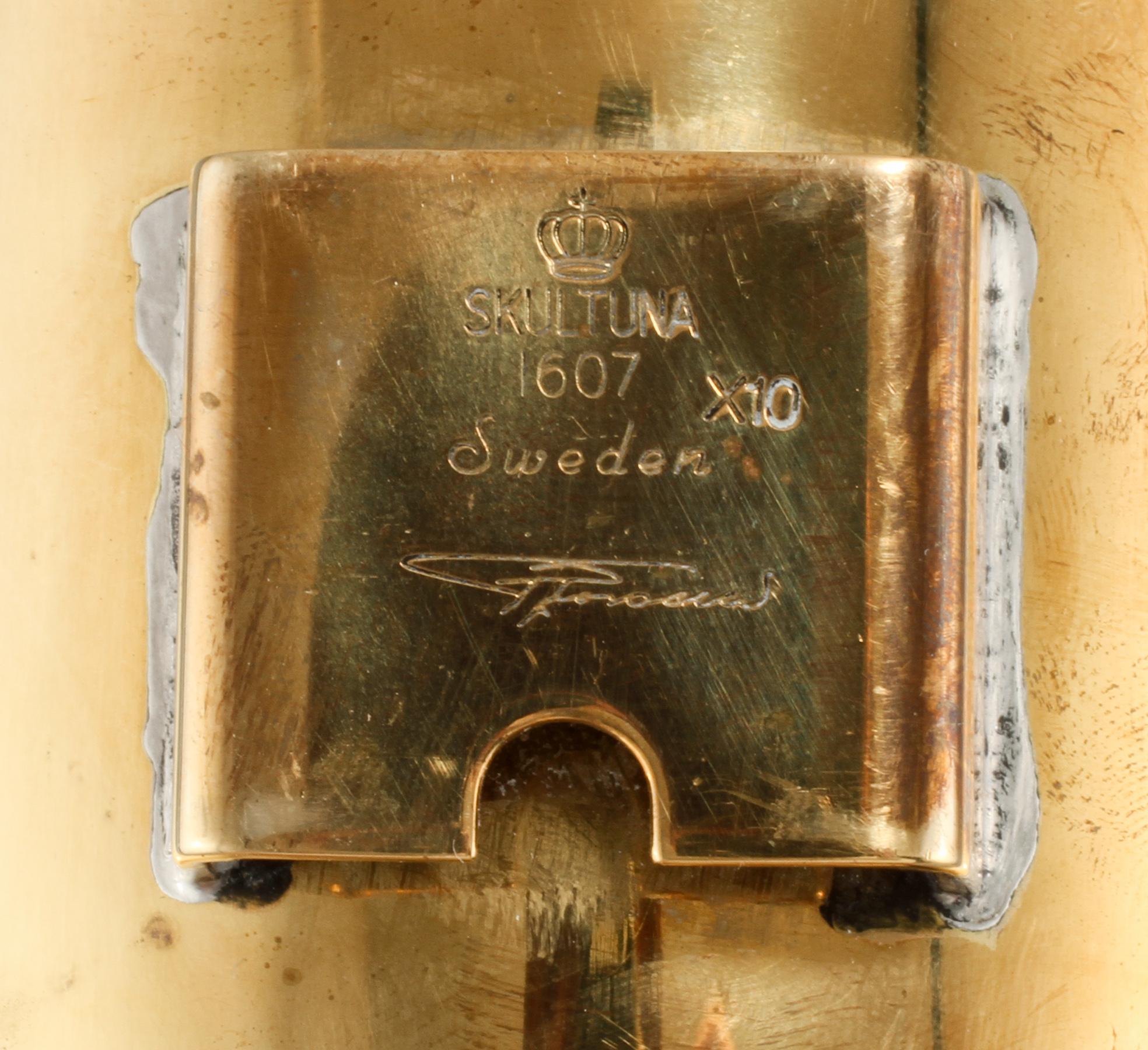 VÄGGLJUSSTAKAR, 4 st, Reflex", Pierre Forsell, Skultuna, 1900-talets fjärde kvartal.