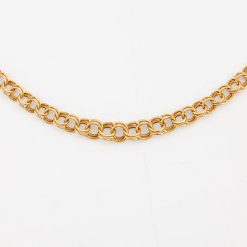 Collier, 18K guld, bismarcklänk.