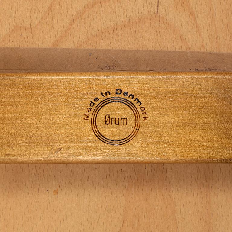 A teak armchair from Örum, Denmark.
