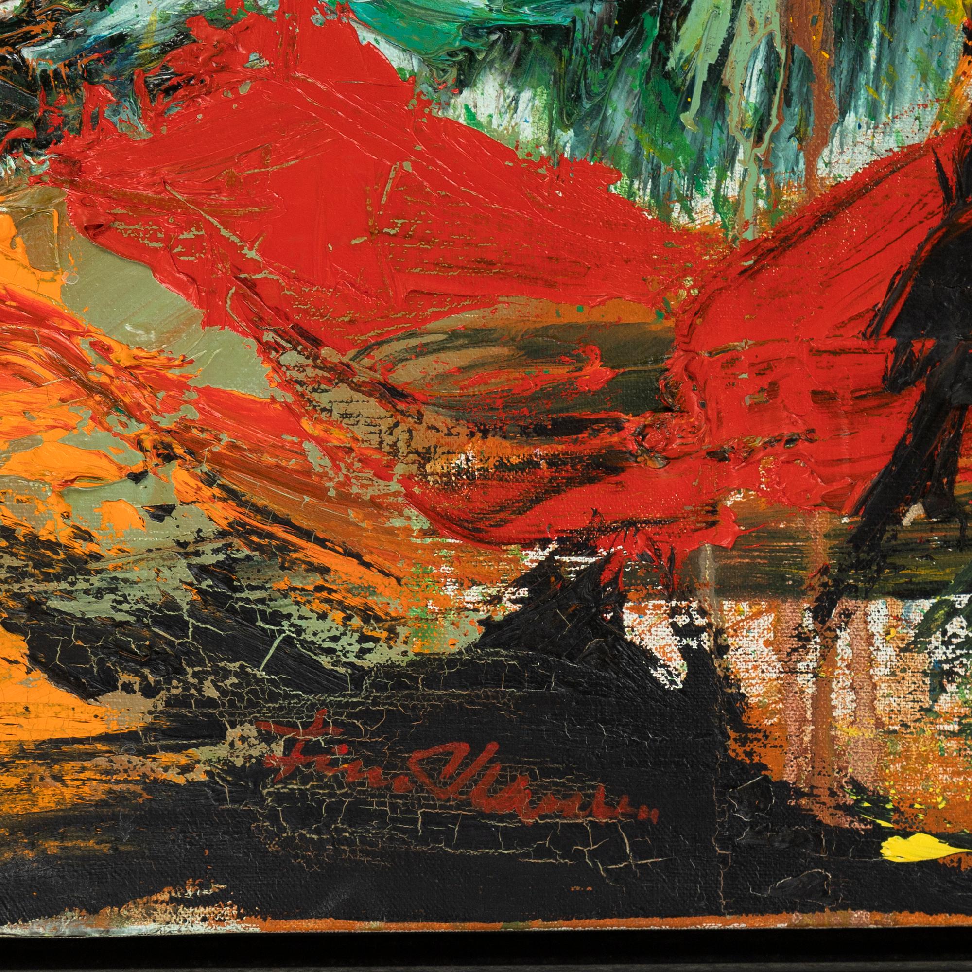 Finn Pedersen, olja på duk, signerad.