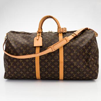 Louis Vuitton, a Monogram Canvas 'Keepall 60 Bandoulière' weekendbag.