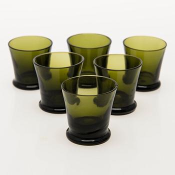KAJ FRANCK, A 10-piece set of 'Tupa' glassware for Iittala, Finland 1948-54.