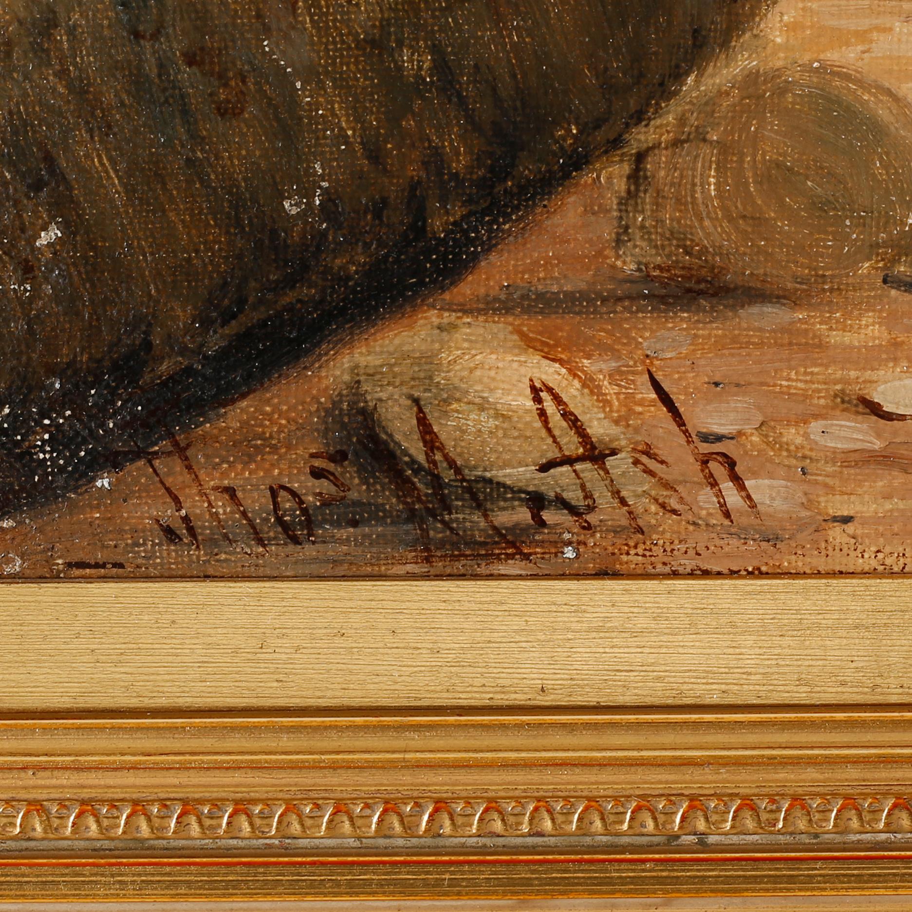 THOMAS MORRIS ASH, oil on canvas, signed.
