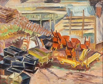 Birger Simonsson, oil on canvas, signed.