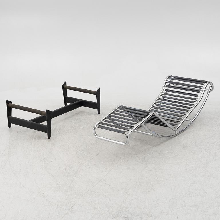 Le Corbusier, Pierre Jeanneret, Charlotte Perriand, vilstol, "LC4", Cassina, Italien, modellen formgiven 1928.