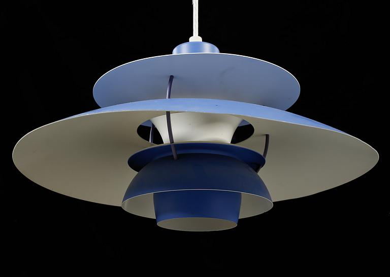 TAKLAMPA, "PH 5" design Poul Henningsen för Louis Poulsen, 1900-talets fjärde kvartal, höjd ca 25 cm.